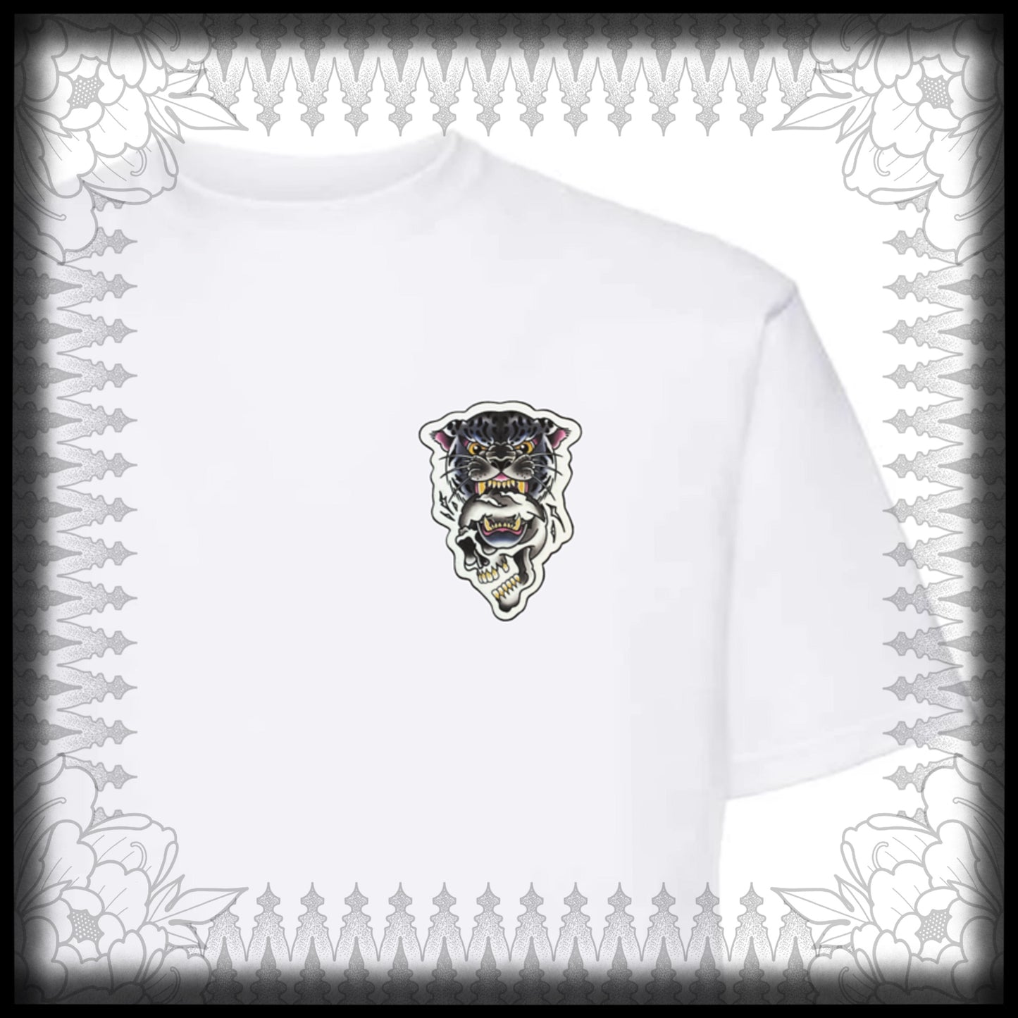 Skully Jaguar Patch T-shirt